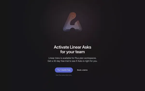 Linear Asks – Linear - Landing design inspiration