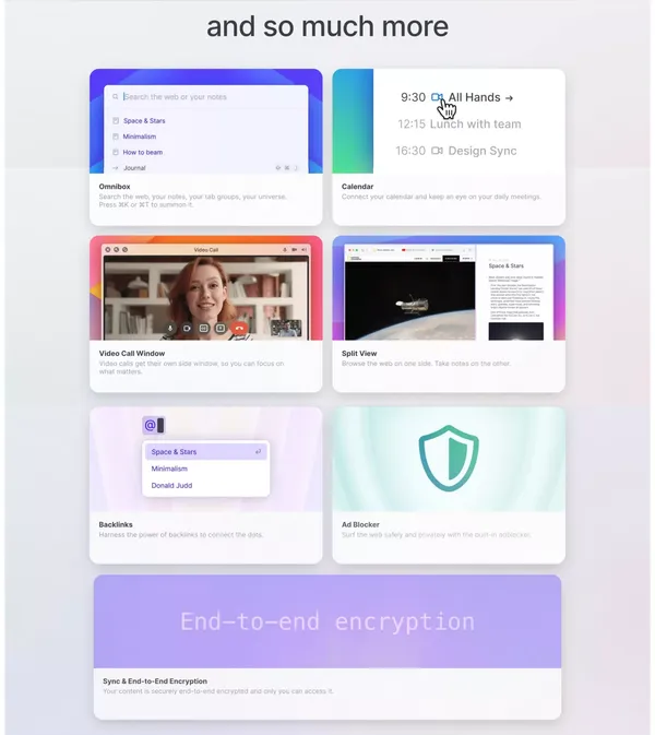 Meet the bright web – beam - Landing design inspiration