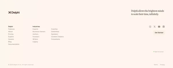 Delphi | Scale Your Insight. Stay Focused on What Matters. - Landing design inspiration