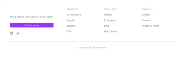 Pilot: Hire Anywhere | Global payroll, benefits & compliance - Landing design inspiration