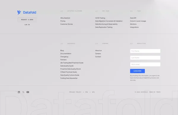 Proactive Data Quality Platform | Datafold - Landing design inspiration