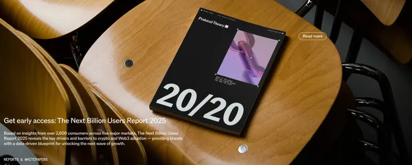 Protocol Theory |  Protocol Theory | Evidence-Based Consumer Insight for Web3, AI, and Emerging Tech - Portfolio design inspiration