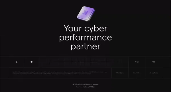 Advanced cybersecurity solutions - Landing design inspiration