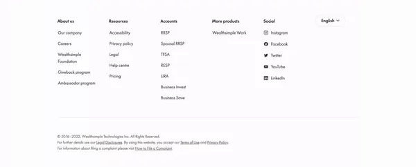 Wealthsimple: Investing, Regulated Crypto, Stocks & ETFs - Landing design inspiration