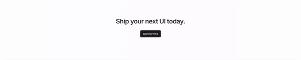 Subframe – The best way to build UI, fast. - Landing design inspiration