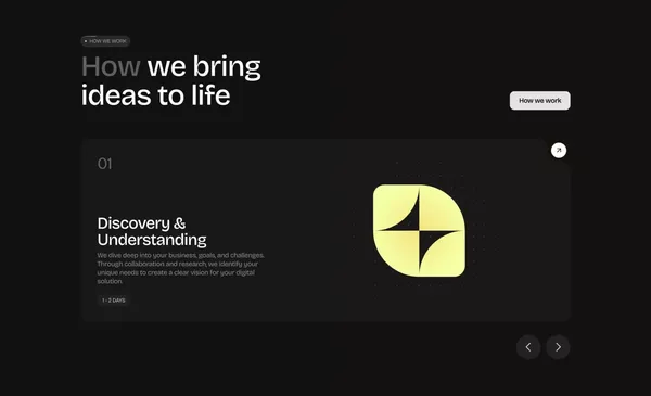 dhero.studio — Turning pixels into solutions - Landing design inspiration