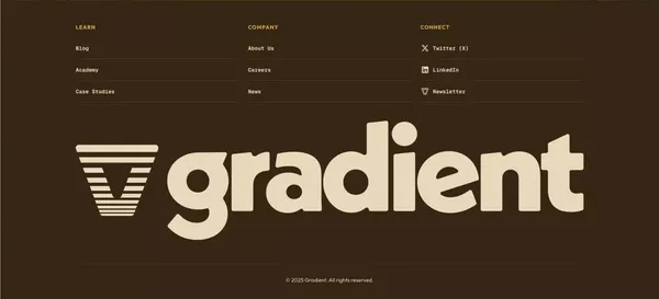 Gradient: AI for Investors - Landing design inspiration