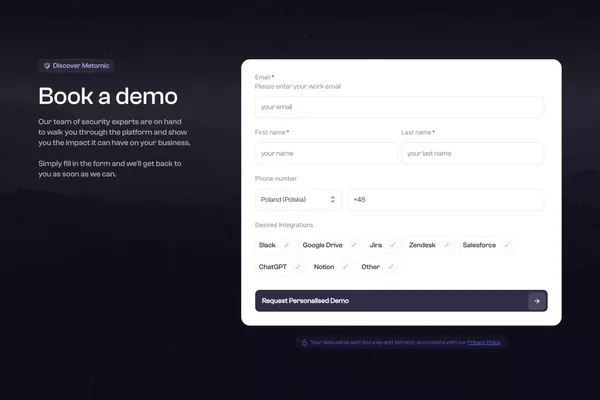 Metomic for Google Ecosystem | Launch Week - Landing design inspiration