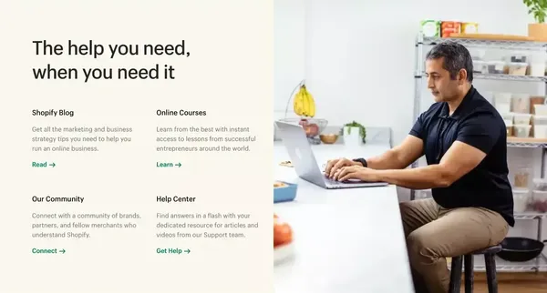 Start and grow your e-commerce business - 14-Day Free Trial - Landing design inspiration