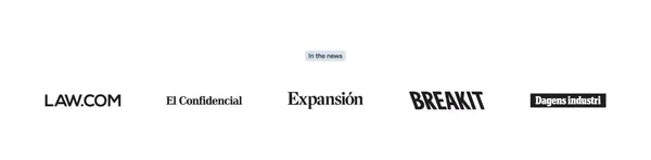 Leya | The future of legal work - Landing design inspiration
