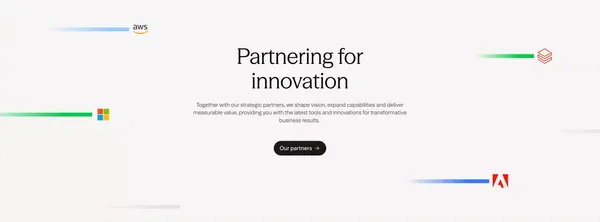 An AI-first advisory and digital engineering firm | Solvd - Landing design inspiration