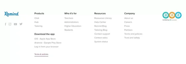 Remind is the best education communication platform. A solution built for educators, administrators, students & parents in mind. - Landing design inspiration