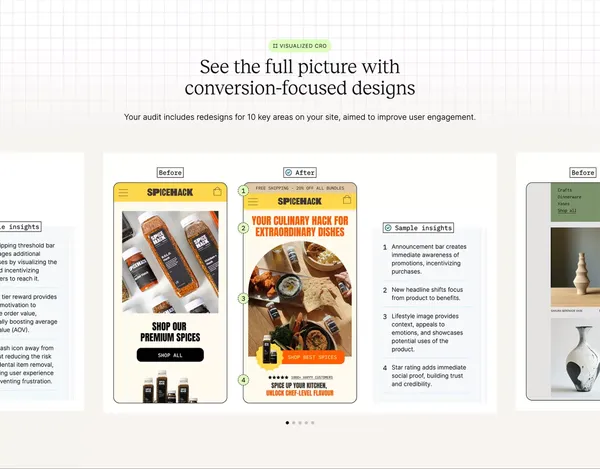 Conversion Rate Optimization Agency (CRO) - Peek Insights - Landing design inspiration
