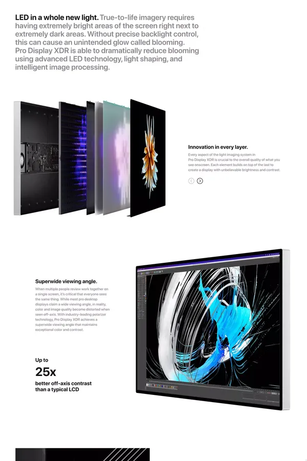 Pro Display XDR - Apple - Landing design inspiration