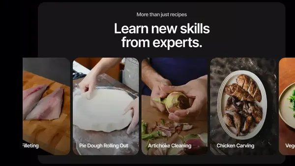 CREME: Step-by-Step Video Recipes - Landing design inspiration