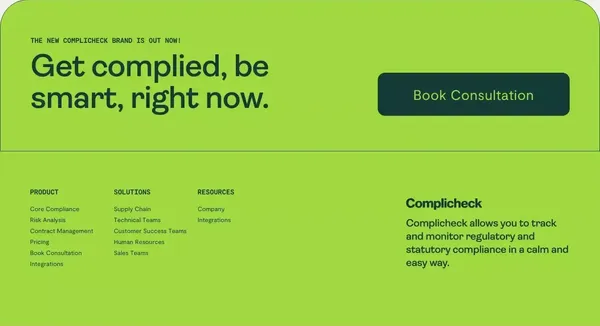 Complicheck - India's leading compliance solution - Landing design inspiration