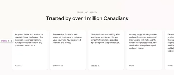 Felix | On-Demand Treatment & Online Prescriptions For Everyday Health - Landing design inspiration