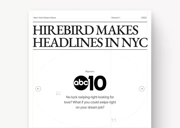 Match. Meet. Get Hired - Landing design inspiration