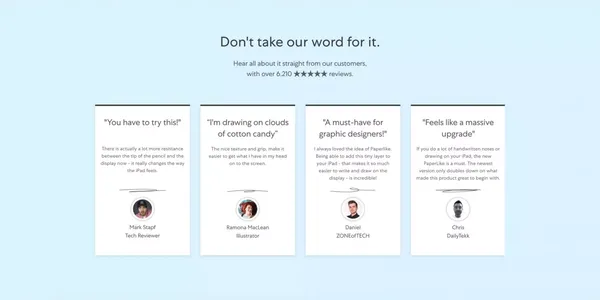 Paperlike | Official Online Store - Landing design inspiration