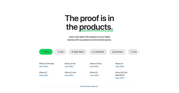 Environment - Apple - Landing design inspiration
