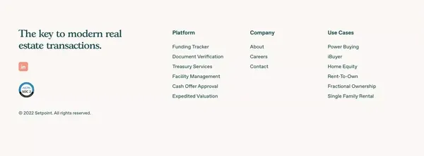 Setpoint — the modern real estate funding platform - Landing design inspiration