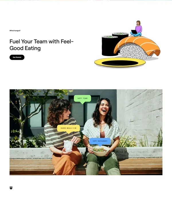 Sharebite | Mission Driven Meals - Landing design inspiration