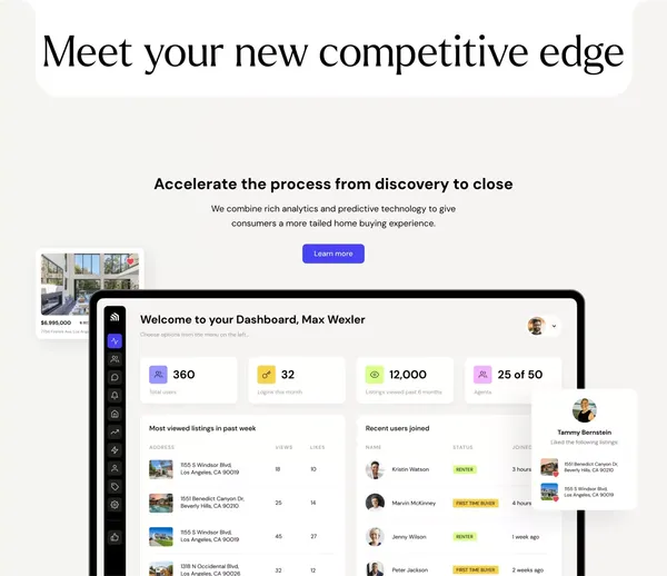 HomeStack - Custom Real Estate Apps for Agents & Brokers - Landing design inspiration