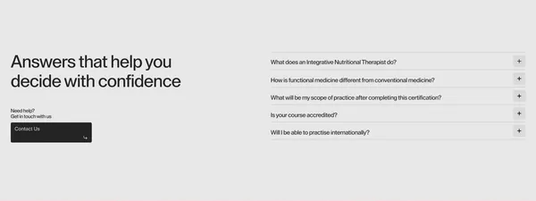 Institute of Health - Landing design inspiration