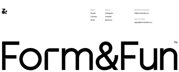 Form&Fun Studio - Portfolio design inspiration