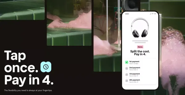 The Klarna Card: Pay online, offline & abroad - Landing design inspiration