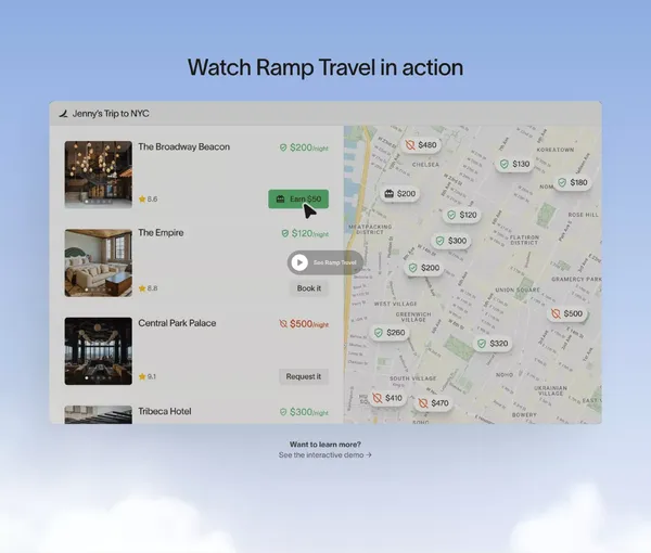 Corporate Travel Booking & Management Platform - Landing design inspiration