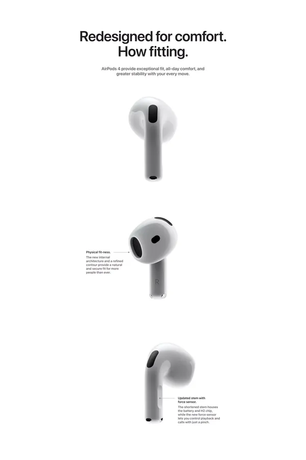 AirPods 4 - Apple - Landing design inspiration