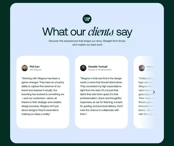 Wegrow - Landing design inspiration