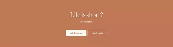 Function Health • 100 Healthy Years - Landing design inspiration