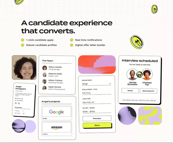 Parallel | The hiring stack for start ups - Landing design inspiration