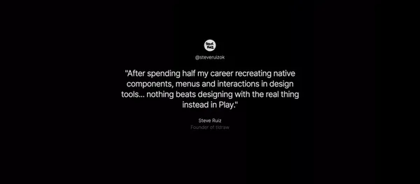 Create with Play - Landing design inspiration