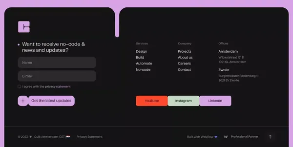No-Code Agency & Webflow Partner for Ambitious Brands | Cut the Code - Landing design inspiration