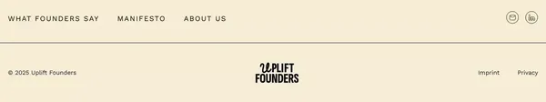 Uplift Founders - Coaching & Mentoring for Startups - Landing design inspiration