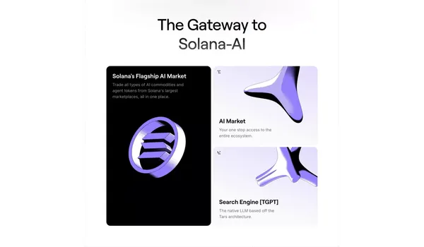 The AI Market on Solana | Tars AI - Landing design inspiration