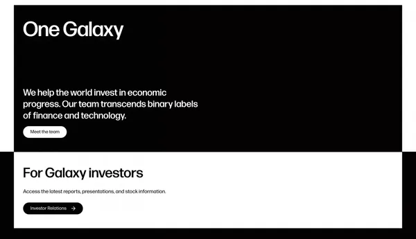 Home | Galaxy — Engineering a new economic paradigm. - Landing design inspiration