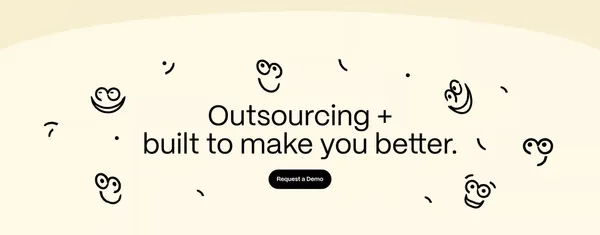 Hugo: Grow Faster with Outsourcing Excellence - Landing design inspiration