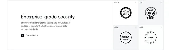 Endex | The autonomous financial analyst - Landing design inspiration