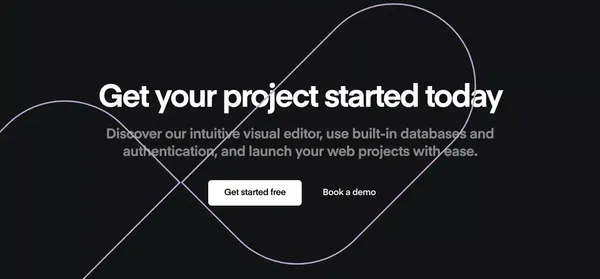 Visual development platform for designers and agencies - Ycode - Landing design inspiration