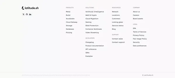 Latitude.sh | The global platform for bare metal - Latitude.sh - Landing design inspiration
