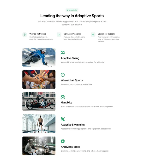 Rideaway | All-in-One Booking & Management Platform for Sports Instructors - Landing design inspiration