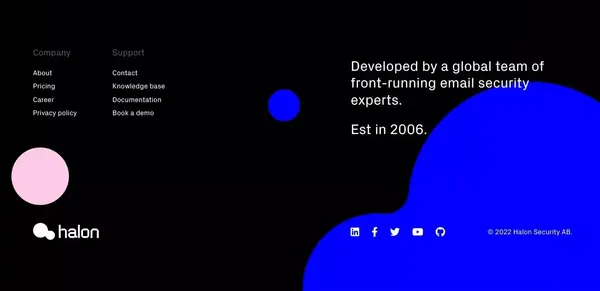 Halon: the secure, modern and growth-proof MTA (mail transfer agent) - Landing design inspiration
