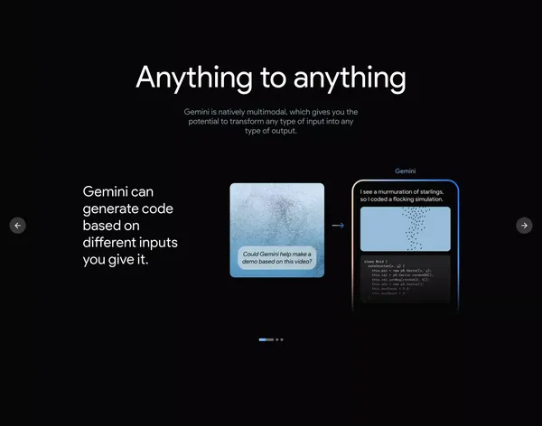 Gemini - Google DeepMind - Landing design inspiration