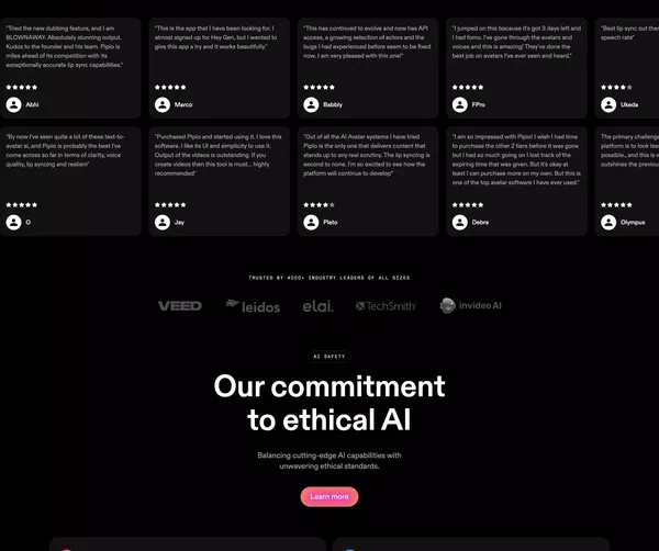 Pipio | The AI-powered video production platform - Landing design inspiration