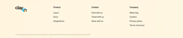 Clay - Create live lists of people, without a line of code. - Landing design inspiration