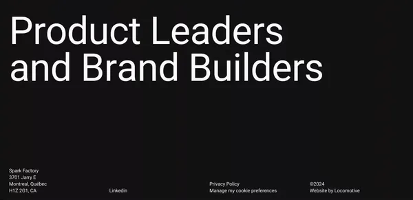 Spark Factory | Leading apparel fashion and decor manufacturer in Quebec | Spark Factory - Landing design inspiration